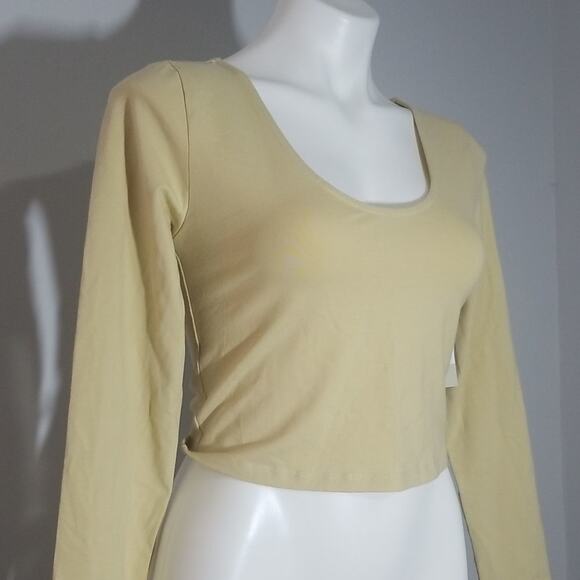 NWT Bp. Tan Boulder Long sleeve crop top - Picture 2 of 9